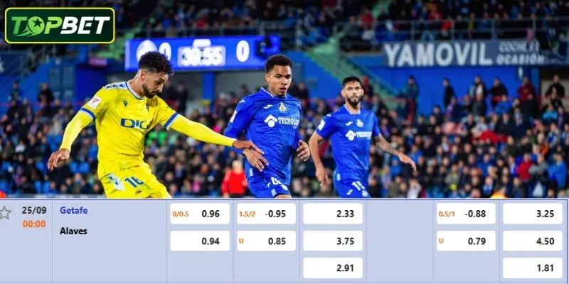 Ty Le Keo Chi Tiet Cho Tran Dau Getafe Vs Deportivo Alaves