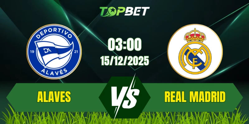 Soi Kèo Trận Alaves Vs Real Madrid Ngày 15/12/2025