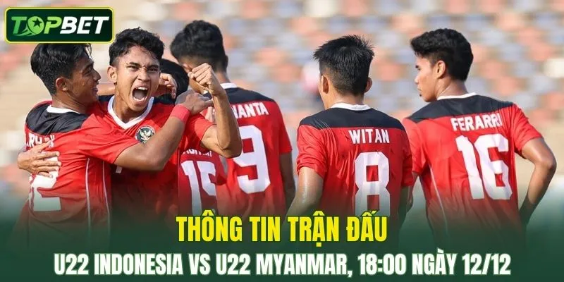 Thong Tin Tran Dau U22 Indonesia Vs U22 Myanmar Ngay 12 12 2025