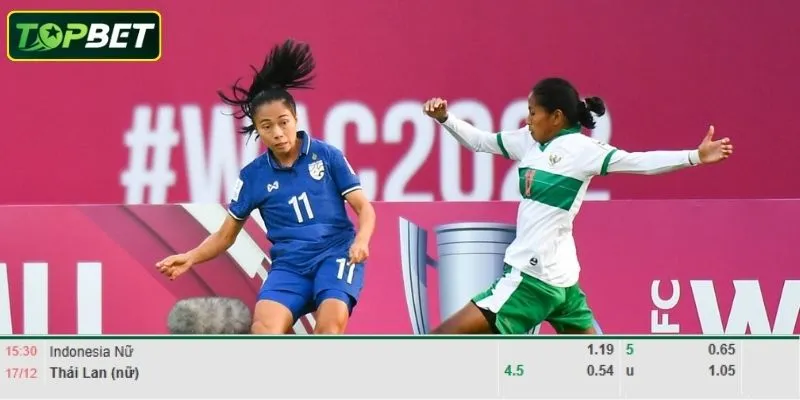 Ty Le Keo Chi Tiet Cho Tran Dau Nu Thai Lan Vs Nu Indonesia