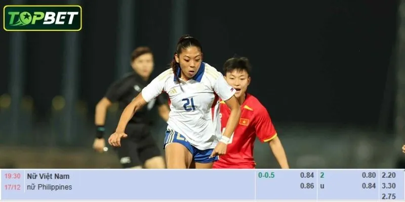 Ty Le Keo Chi Tiet Cho Tran Dau Nu Viet Nam Vs Nu Philippines