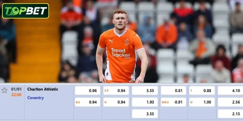 Ty Le Keo Chi Tiet Cho Tran Dau Charlton Athletic Vs Coventry City